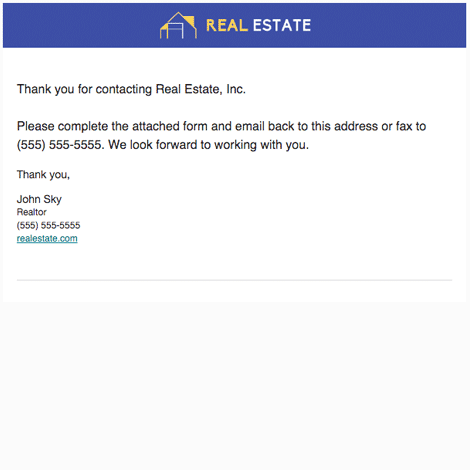 Real Estate Intake Form